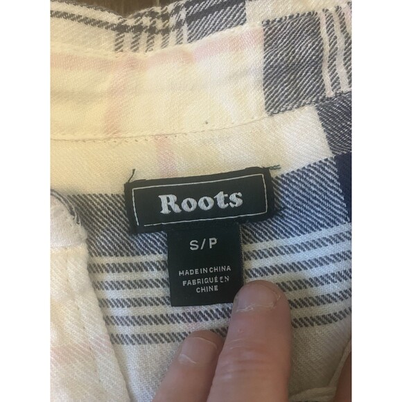 Roots All Seasons Relaxed Shirt Women’s Size Small Button Down Wind Chime New - Picture 6 of 7